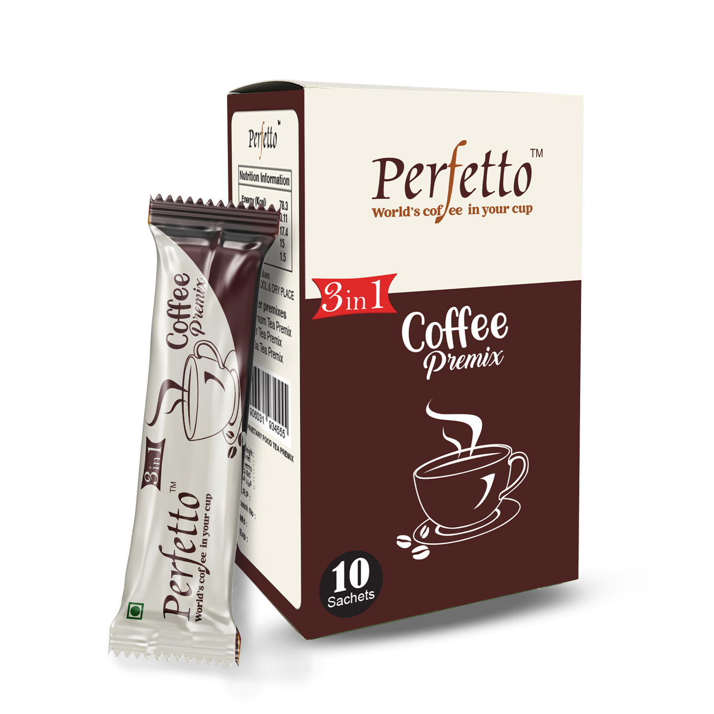 Perfetto 3 in 1 Coffee Premix Box