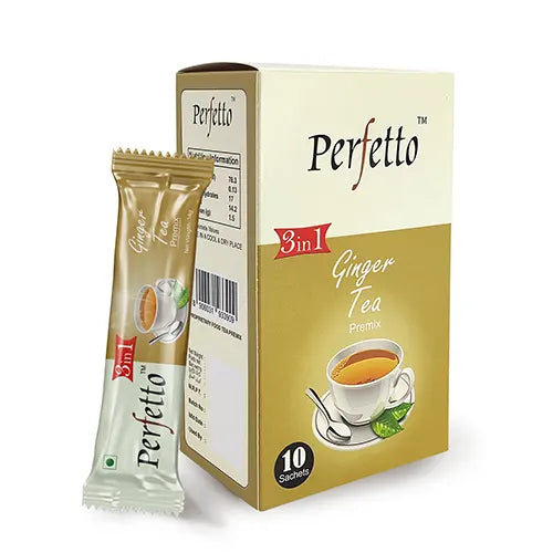 Perfetto 3 in 1 Ginger Tea Premix Box