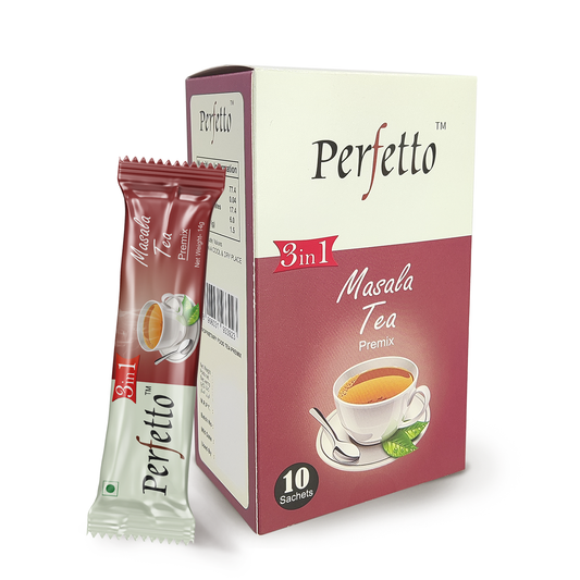 Perfetto 3 in 1 Masala Tea Premix Box